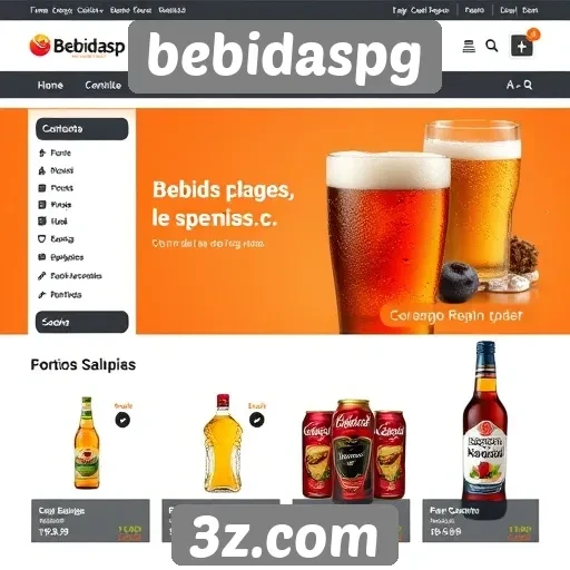 Acessibilidade e interface intuitiva no site Bebidaspg