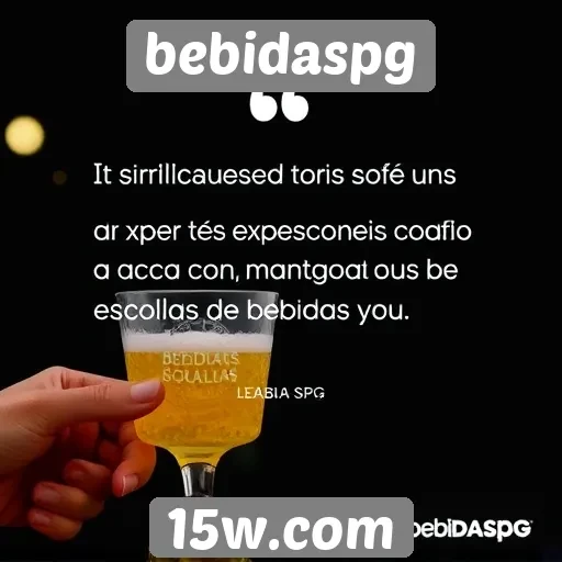 Feedback de usuários sobre a experiência em bebidaspg